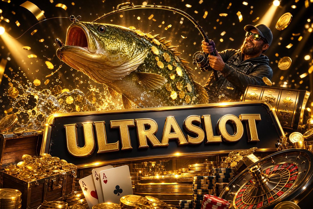 Tampilan permainan Mega Ace di ULTRASLOT dengan gulungan berputar dan antarmuka taruhan