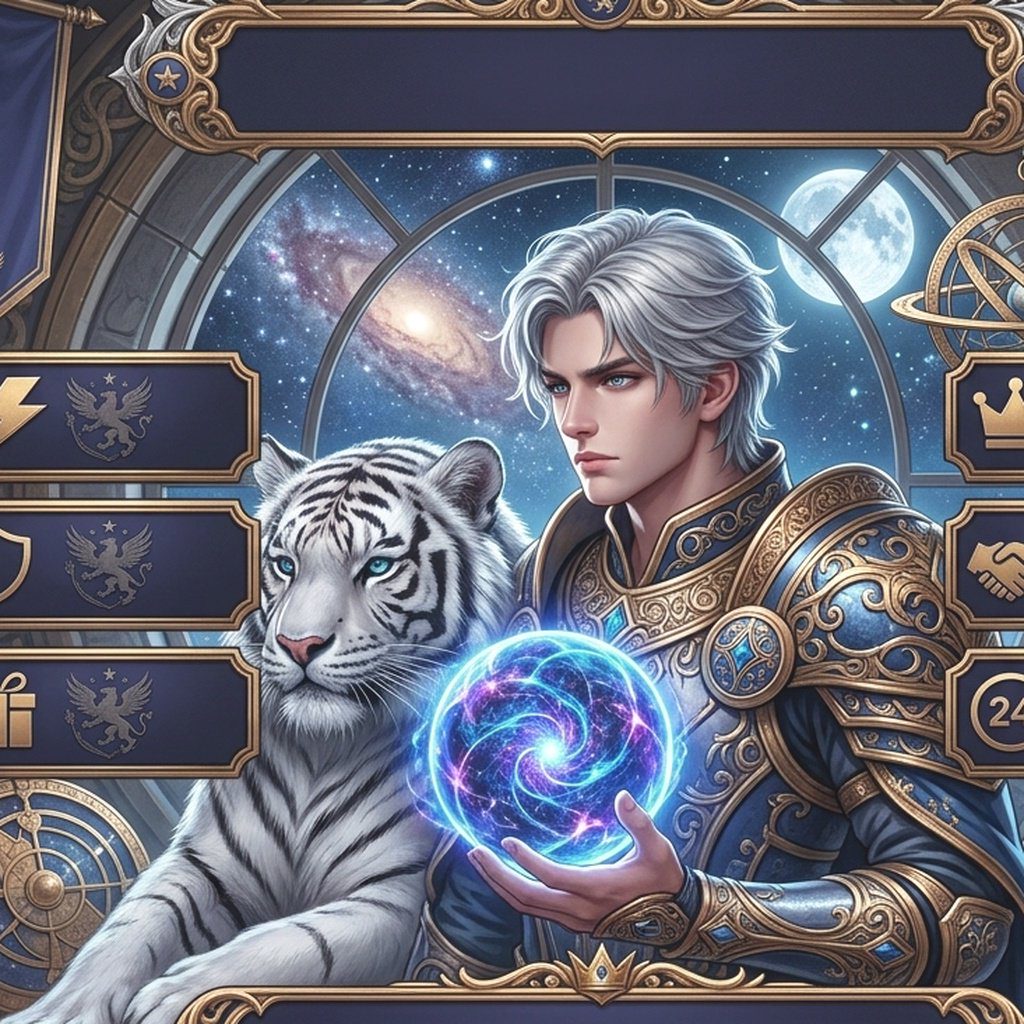 Antarmuka taruhan dan tombol putar di Starlight Princess