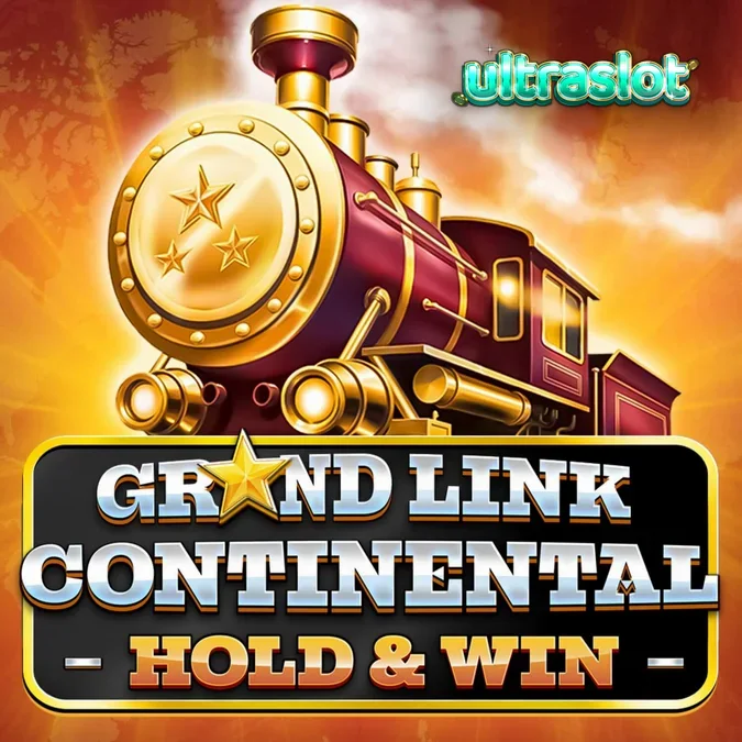 Pemandangan lokomotif uap klasik dalam slot Grand Link Continental: Hold & Win